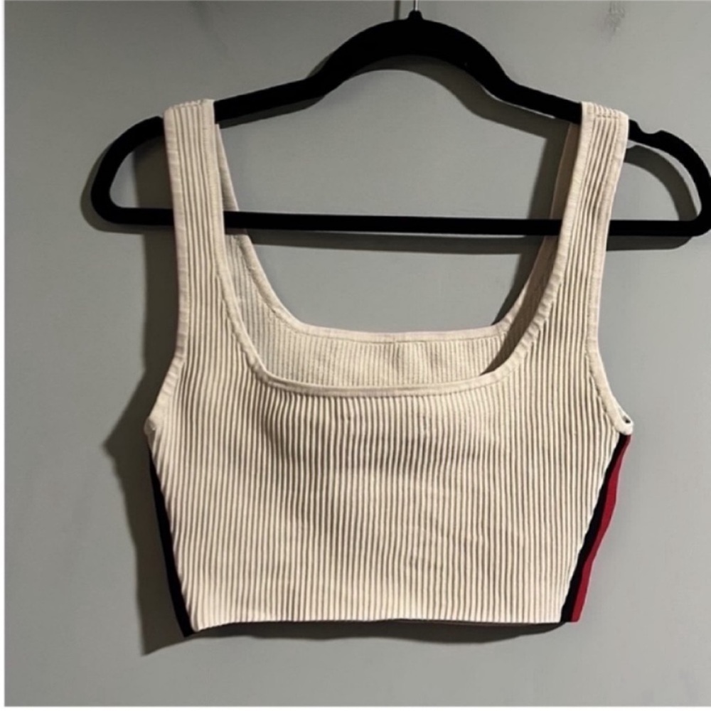 Aritzia Babaton Sculpt Knit Squareneck Cropped Tank - Picture 2 of 5